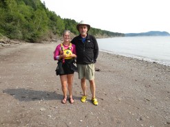 Ben with Amanda at the lunch stop.