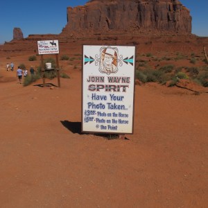 On the horse or on the horse on the point. 